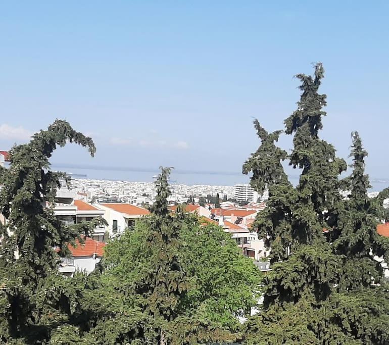 Όμορφο Διαμέρισμα- Σοφίτα Με Υπέροχη Θεα Tesalonika Bagian luar foto